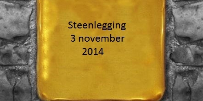 1ste Legging Stolpersteine op 3 november